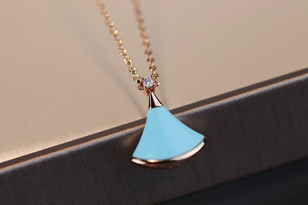 [RAFFINE] COLLAR DREAM ORO ROSA TURQUESA