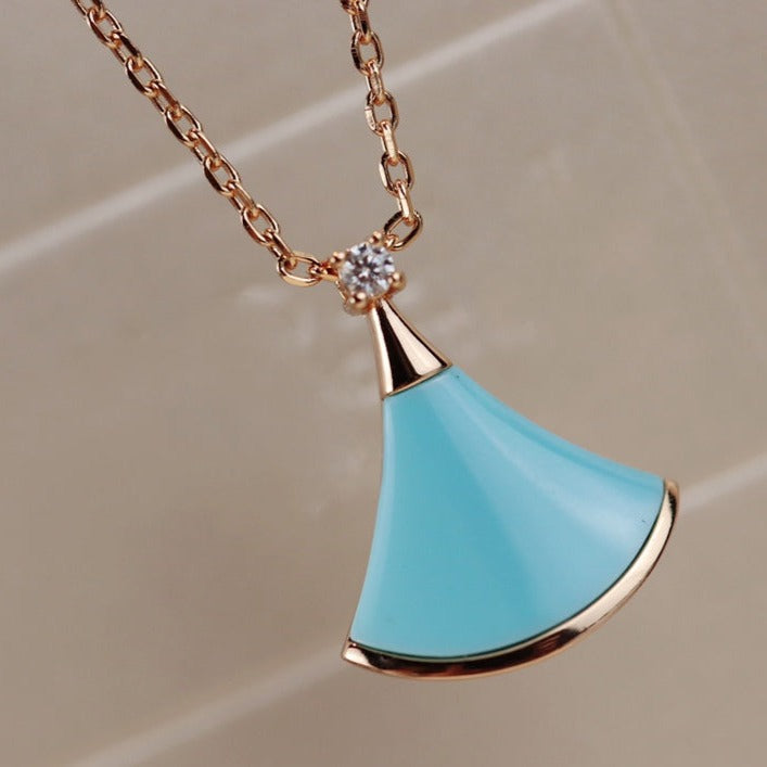 [RAFFINE] COLLAR DREAM ORO ROSA TURQUESA