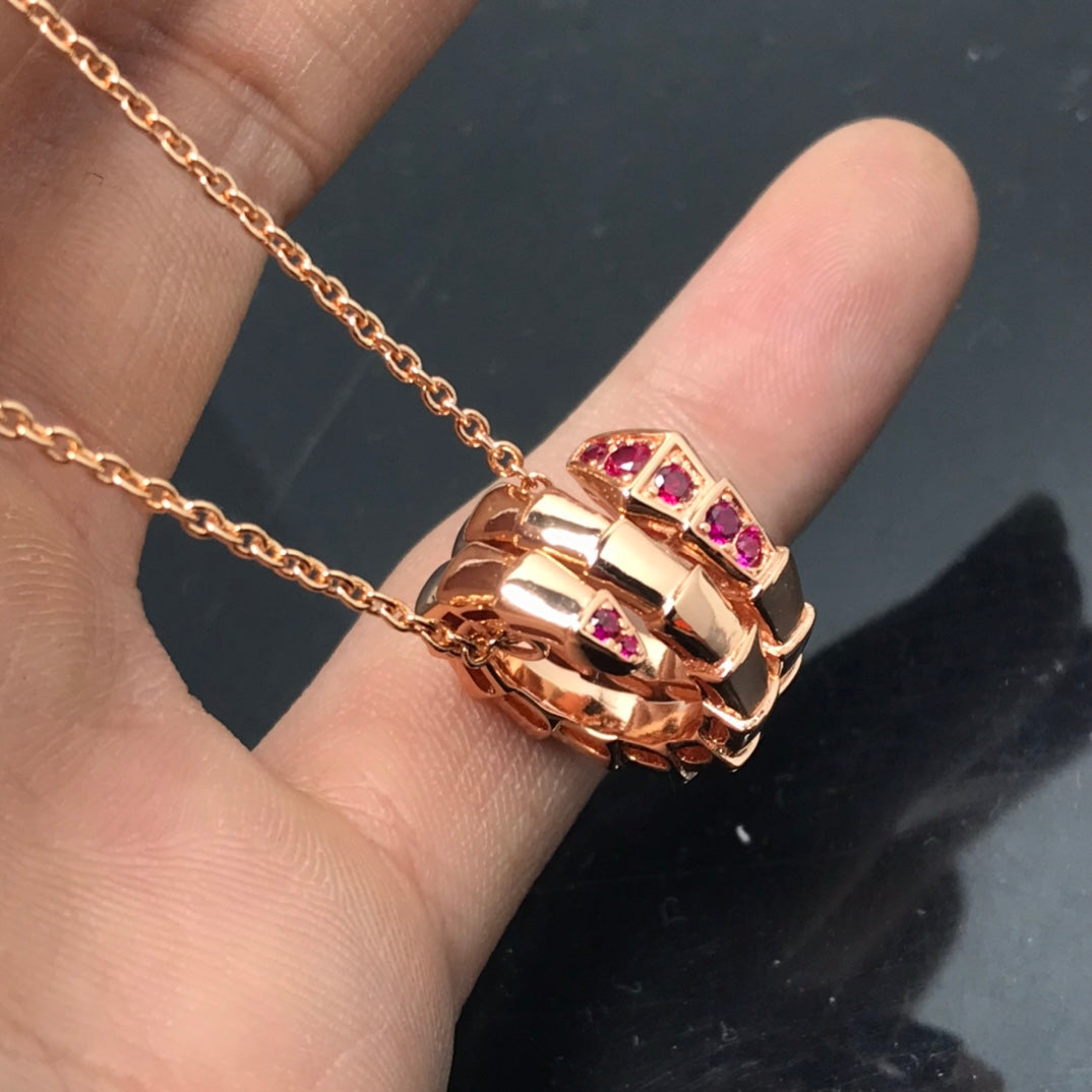 [RAFFINE]COLLAR PEDANTE SERPENTI