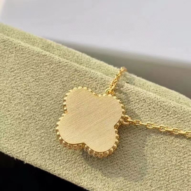 [RAFFINE]CLOVER 15MM DIAMOND TURQUOISE NECKLACE