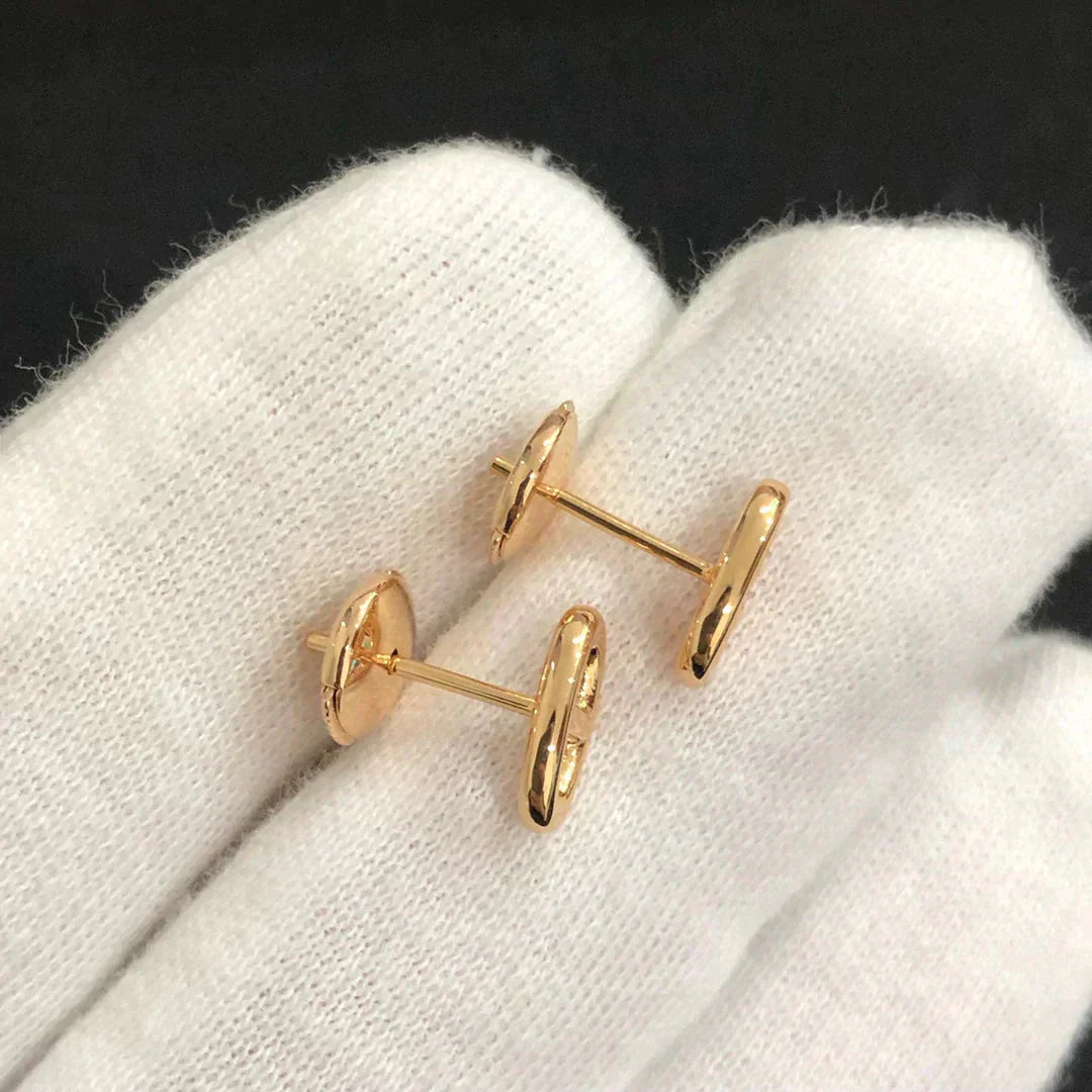 [RAFFINE] PENDIENTES PEQUEÑOS DE CADENA ORO Y PLATA