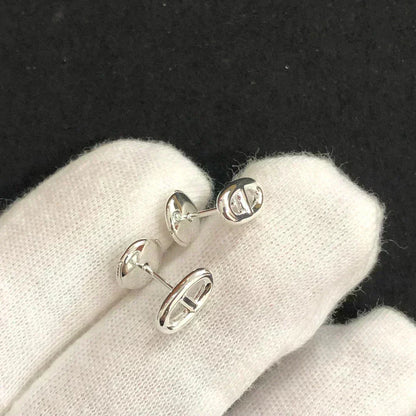 [RAFFINE] PENDIENTES PEQUEÑOS DE CADENA ORO Y PLATA