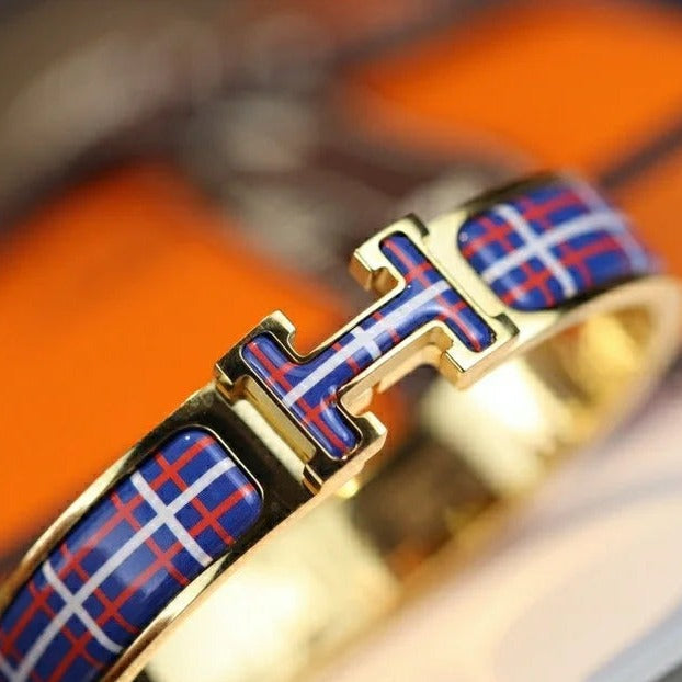 [Raffine]H TARTAN BRACELET 12MM