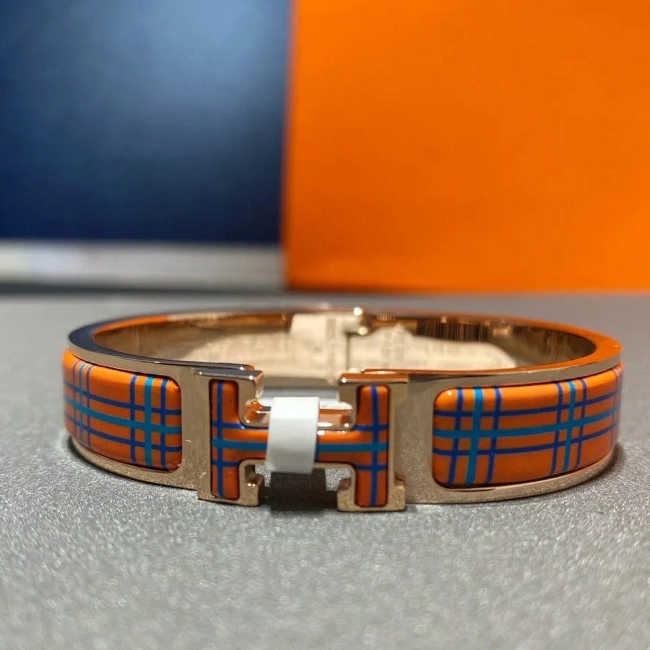 [Raffine]H TARTAN BRACELET 12MM