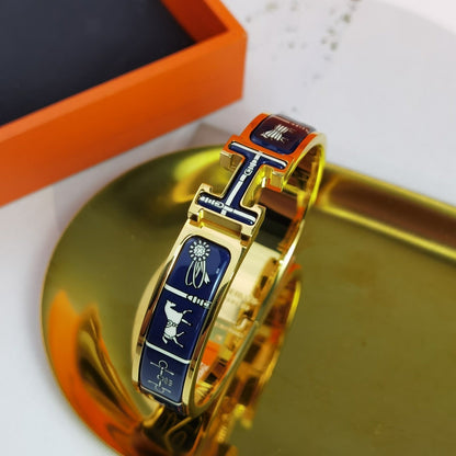 [RAFFINE]H COUVERTURES DARK BLUE BRACELET
