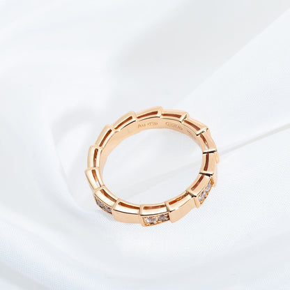 [RAFFINE]SERPENTI RING PINK GOLD  3MM