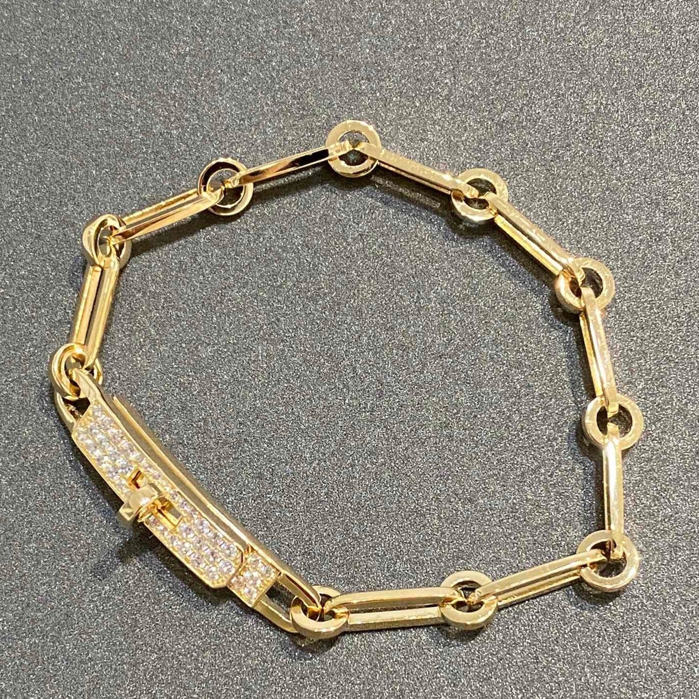 [RAFFINE]CHAINE BRACELET SMALL MODEL DIAMOND