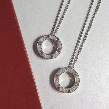 [RAFFINE]LOVE NECKLACE ADJUSTABLE SILVER