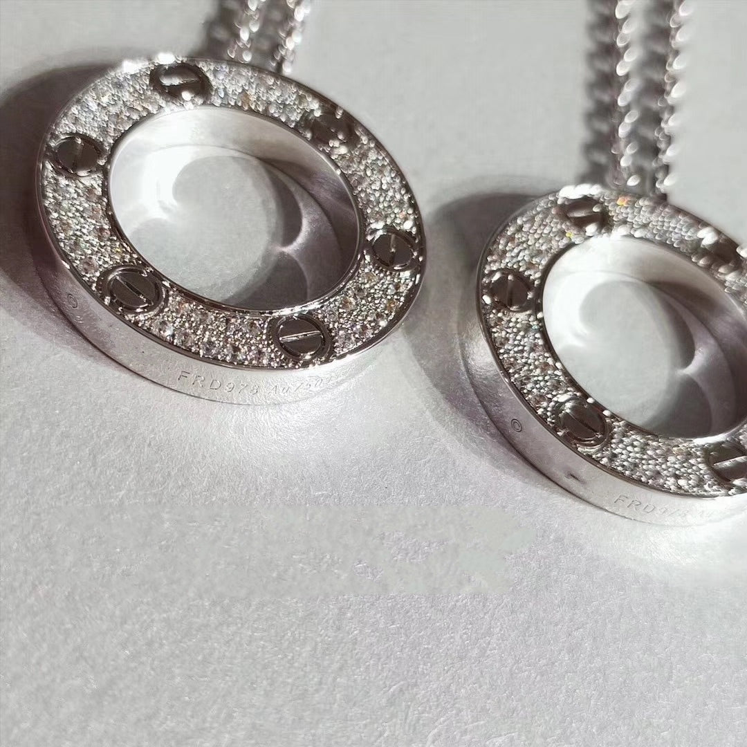 [RAFFINE]LOVE NECKLACE ADJUSTABLE SILVER
