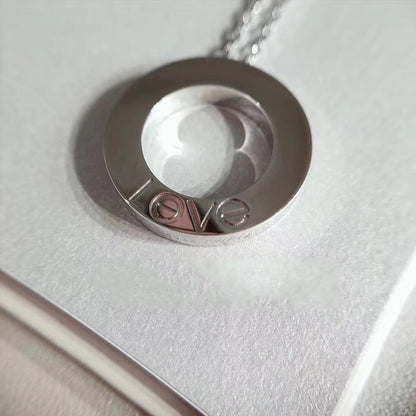 [RAFFINE]LOVE NECKLACE ADJUSTABLE SILVER