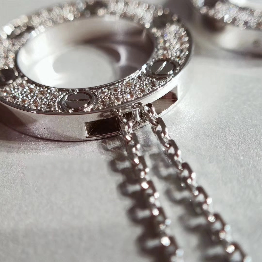 [RAFFINE]LOVE NECKLACE ADJUSTABLE SILVER