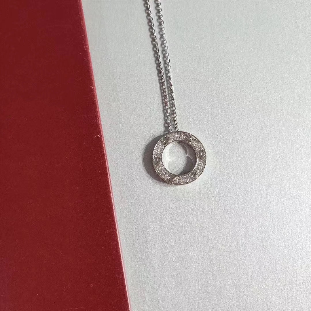 [RAFFINE]LOVE NECKLACE ADJUSTABLE SILVER