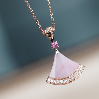 [RAFFINE] COLLAR DE ENSUEÑO CON DIAMANTE ROSA