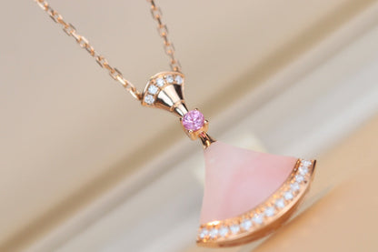 [RAFFINE] COLLAR DE ENSUEÑO CON DIAMANTE ROSA