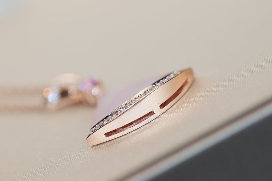 [RAFFINE] COLLAR DE ENSUEÑO CON DIAMANTE ROSA