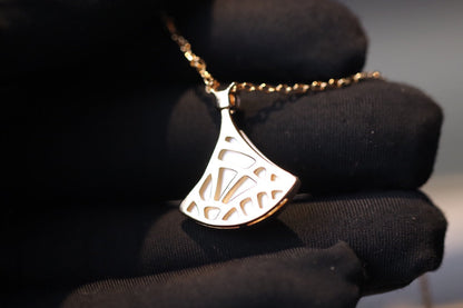 [RAFFINE] COLLAR DREAM BLANCO MOP ORO ROSA 1 DIAMANTE