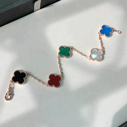 [RAFFINE]CLOVER 5 MOTIFS MEHRFARBIGES ARMBAND