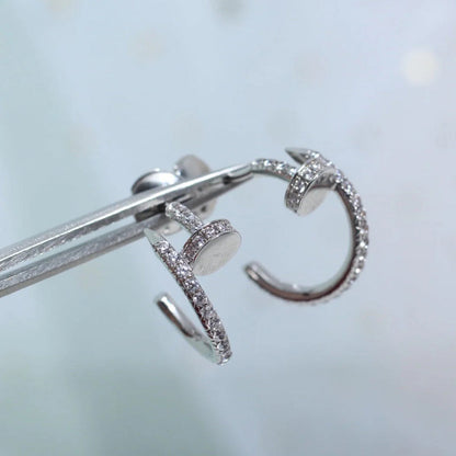 [Raffine]JUSTE FULL DIAMOND SMALL EARRINGS
