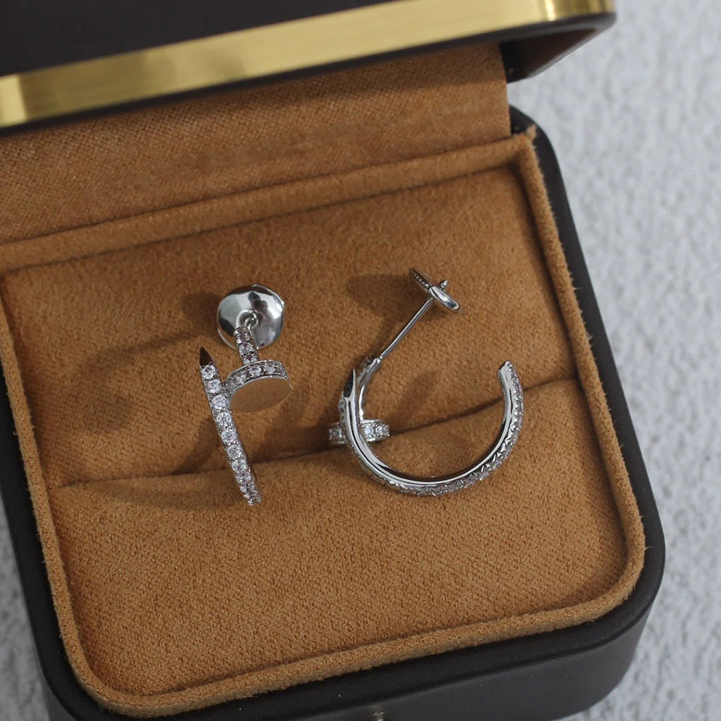 [Raffine]JUSTE FULL DIAMOND SMALL EARRINGS