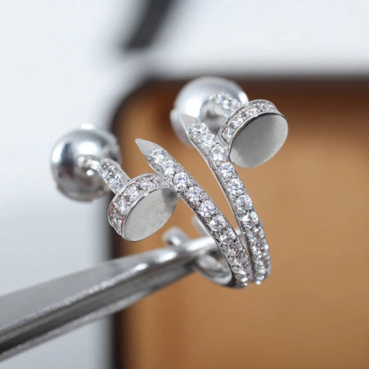 [Raffine]JUSTE FULL DIAMOND SMALL EARRINGS