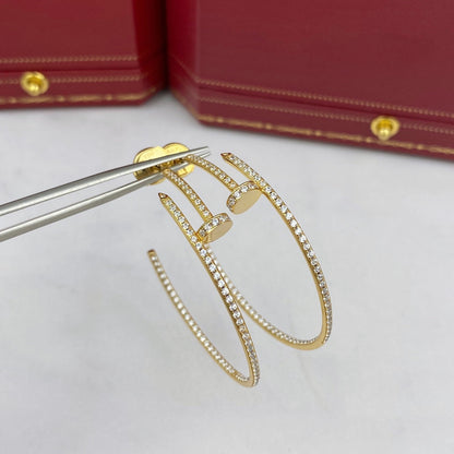 [Raffine]Boucles d'oreilles JUSTE Full Diamonds 1,8 mm
