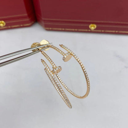 [Raffine]JUSTE FULL DIAMOND LARGE EARRINGS