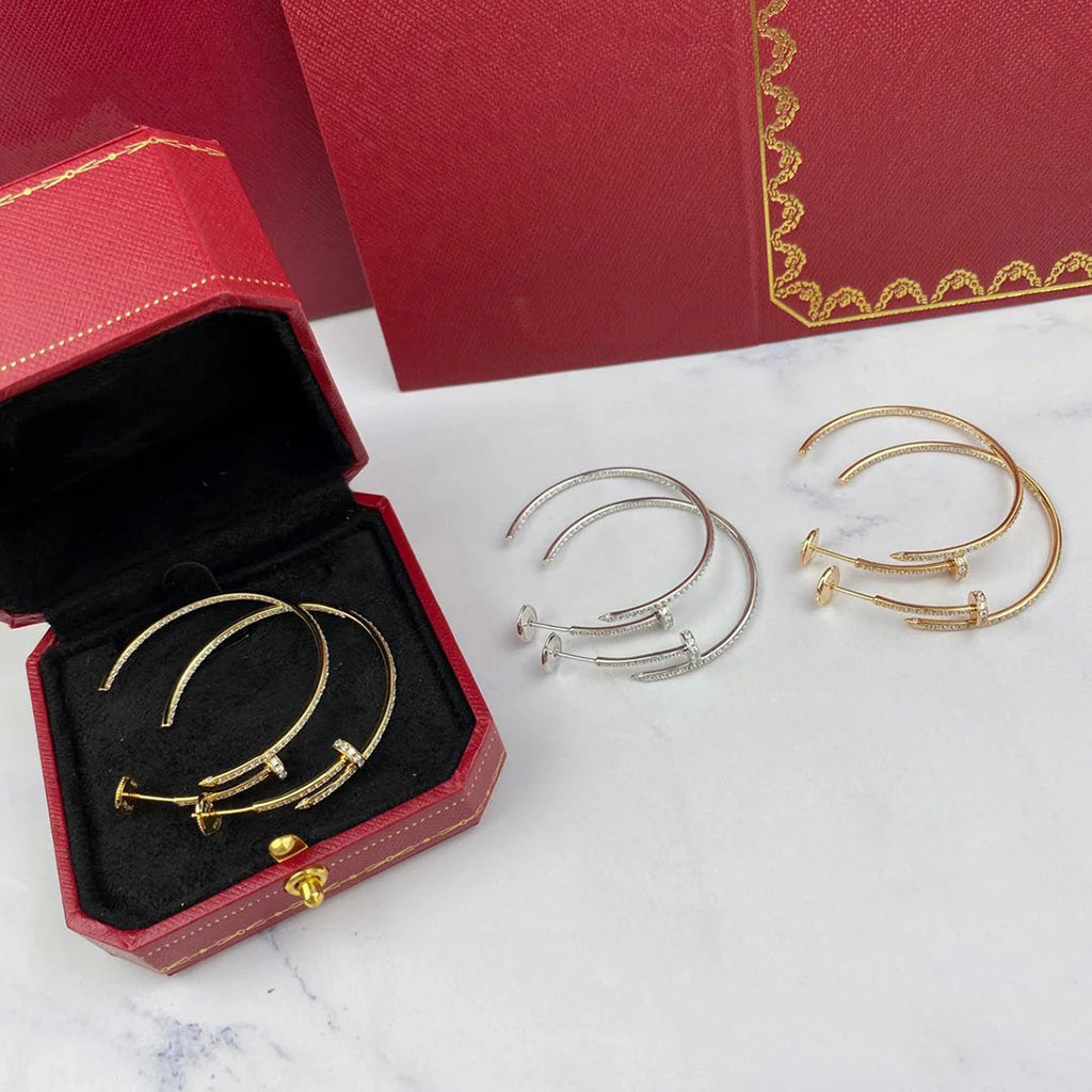 [Raffine]JUSTE FULL DIAMOND LARGE EARRINGS