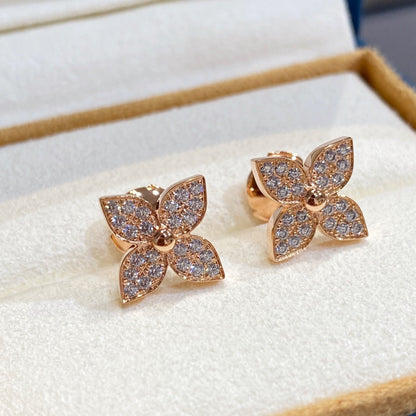 [RAFFINE] PENDIENTES DE DIAMANTES ESTRELLA