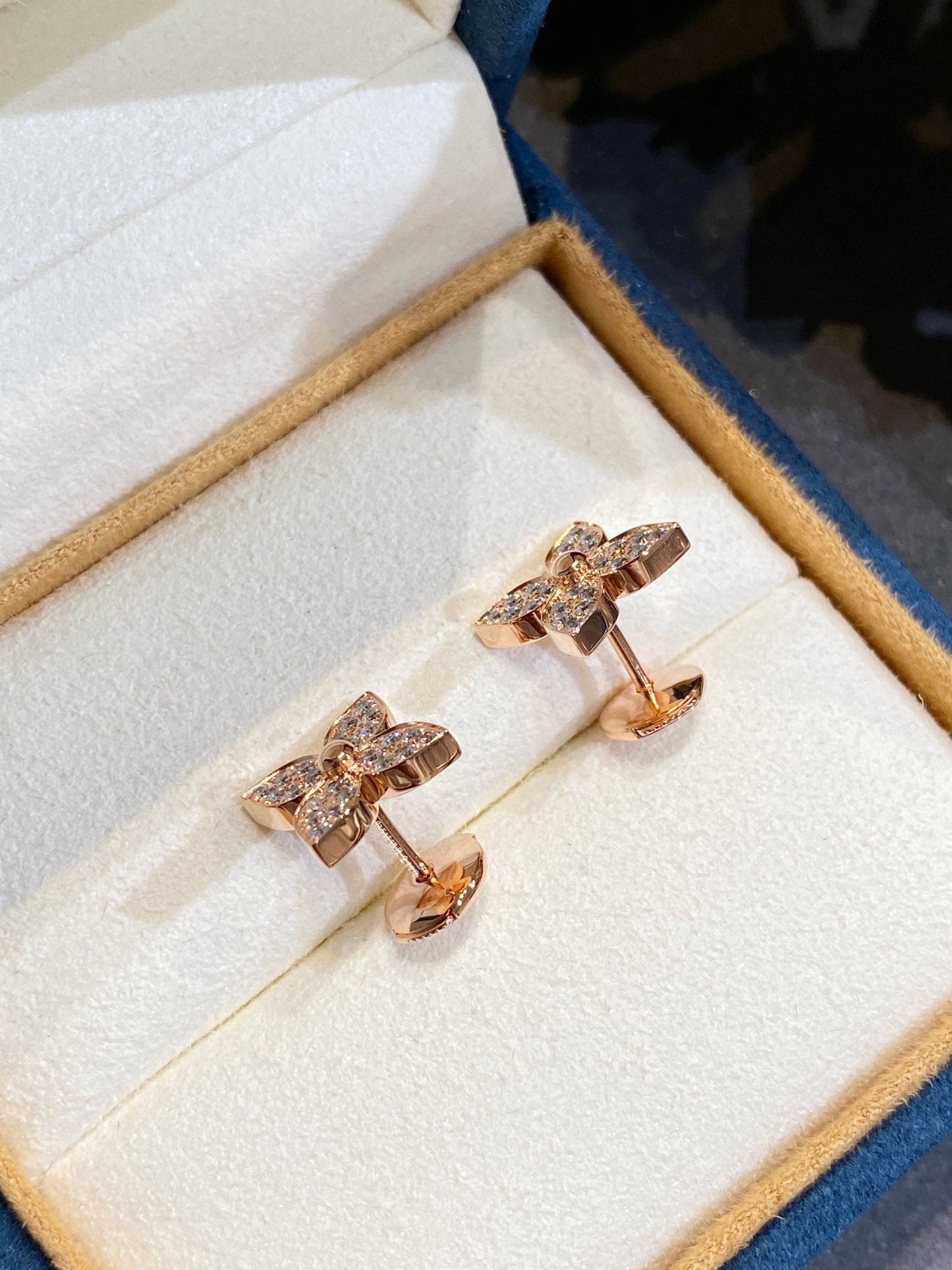[RAFFINE] PENDIENTES DE DIAMANTES ESTRELLA