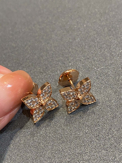 [RAFFINE] PENDIENTES DE DIAMANTES ESTRELLA