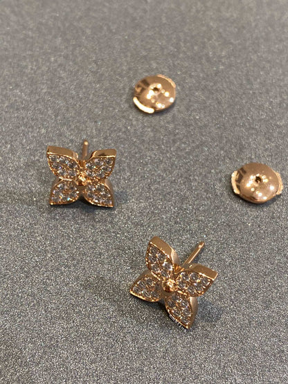 [RAFFINE] PENDIENTES DE DIAMANTES ESTRELLA