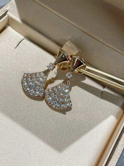 [RAFFINE]PENDIENTES DE ENSUEÑO CON DIAMANTE