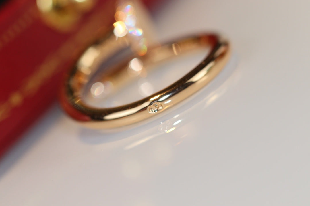 [RAFFINE]ANILLO JUSTE 2.65MM ORO DIAMANTE