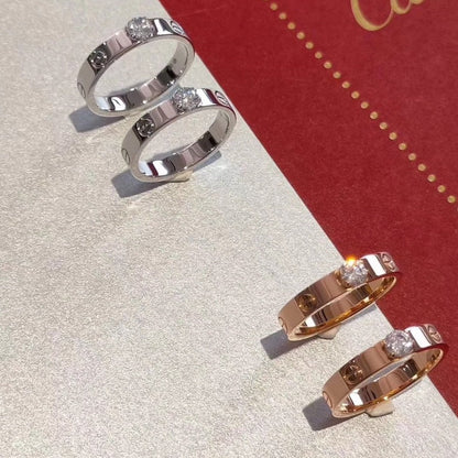 [RAFFINE] ANILLO DE AMOR 3,6 MM 1 DIAMANTE GRANDE