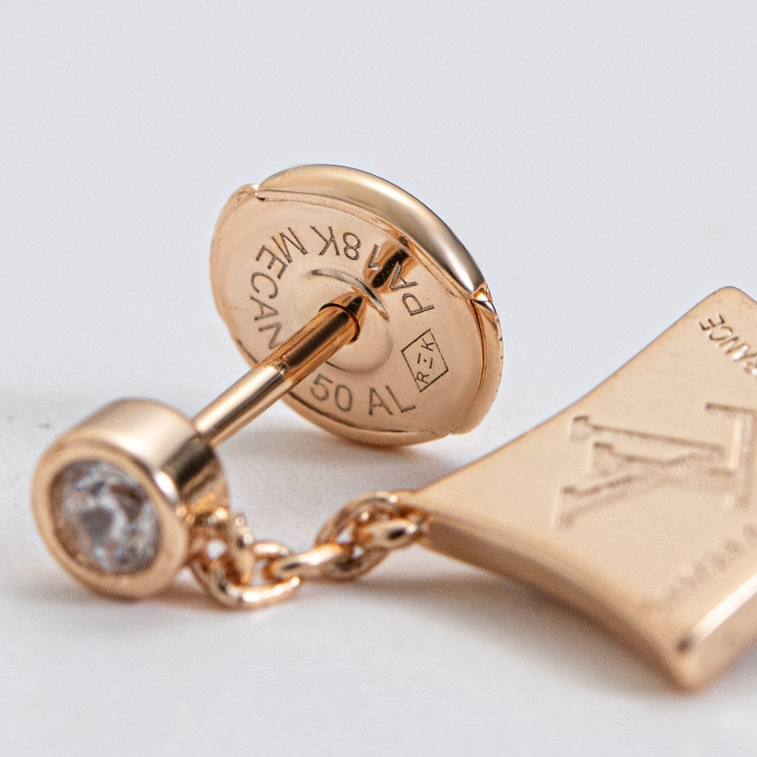 [RAFFINE]STAR DIAMONDS EARRINGS GOLD