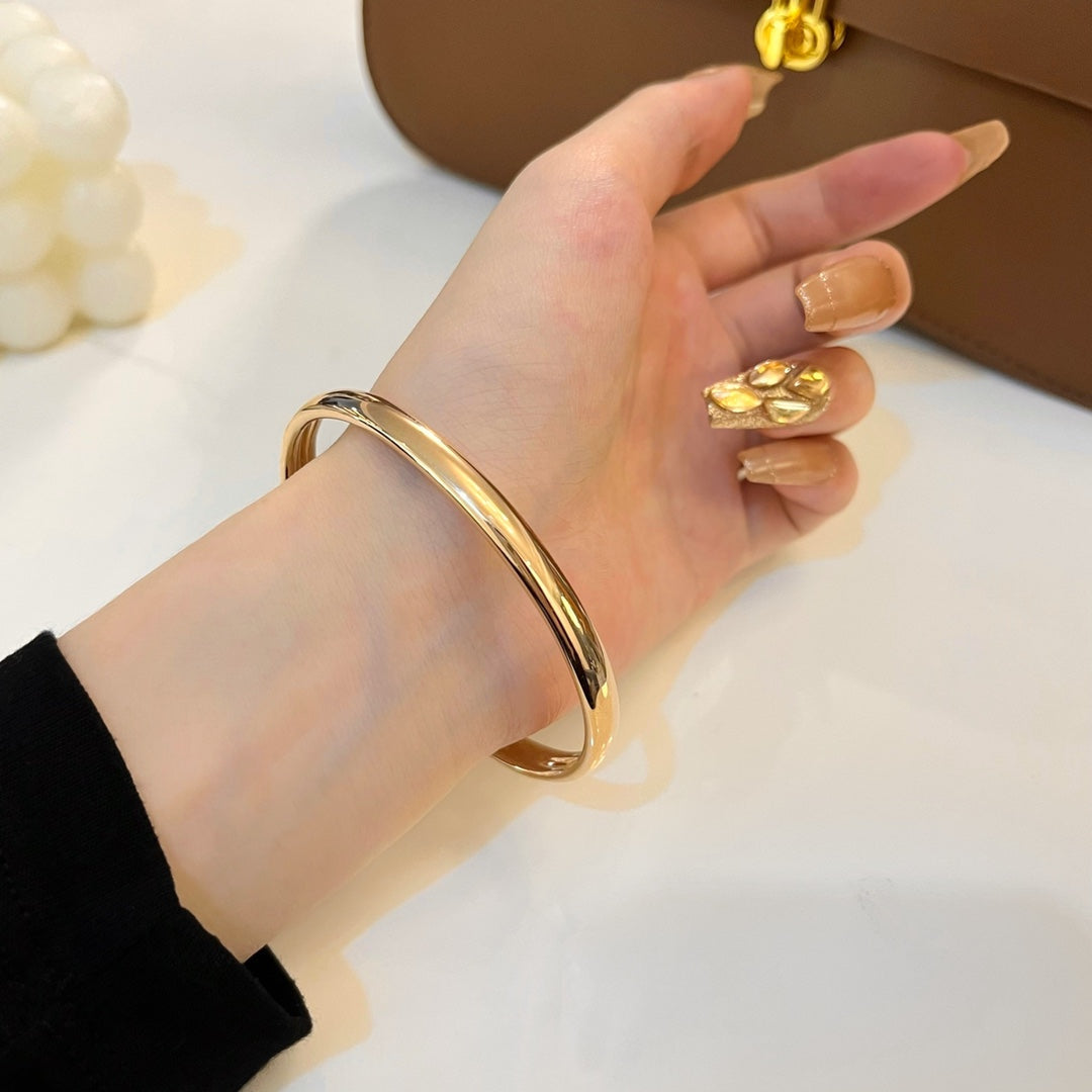 [Raffine]PANTHERE GOLD DIAMOND OPEN BRACELET