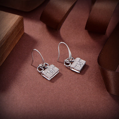 [RAFFINE]PENDIENTES DE DIAMANTES KELLY