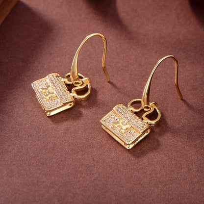 [RAFFINE]PENDIENTES DE DIAMANTES KELLY