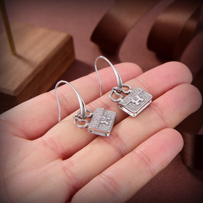 [RAFFINE]PENDIENTES DE DIAMANTES KELLY
