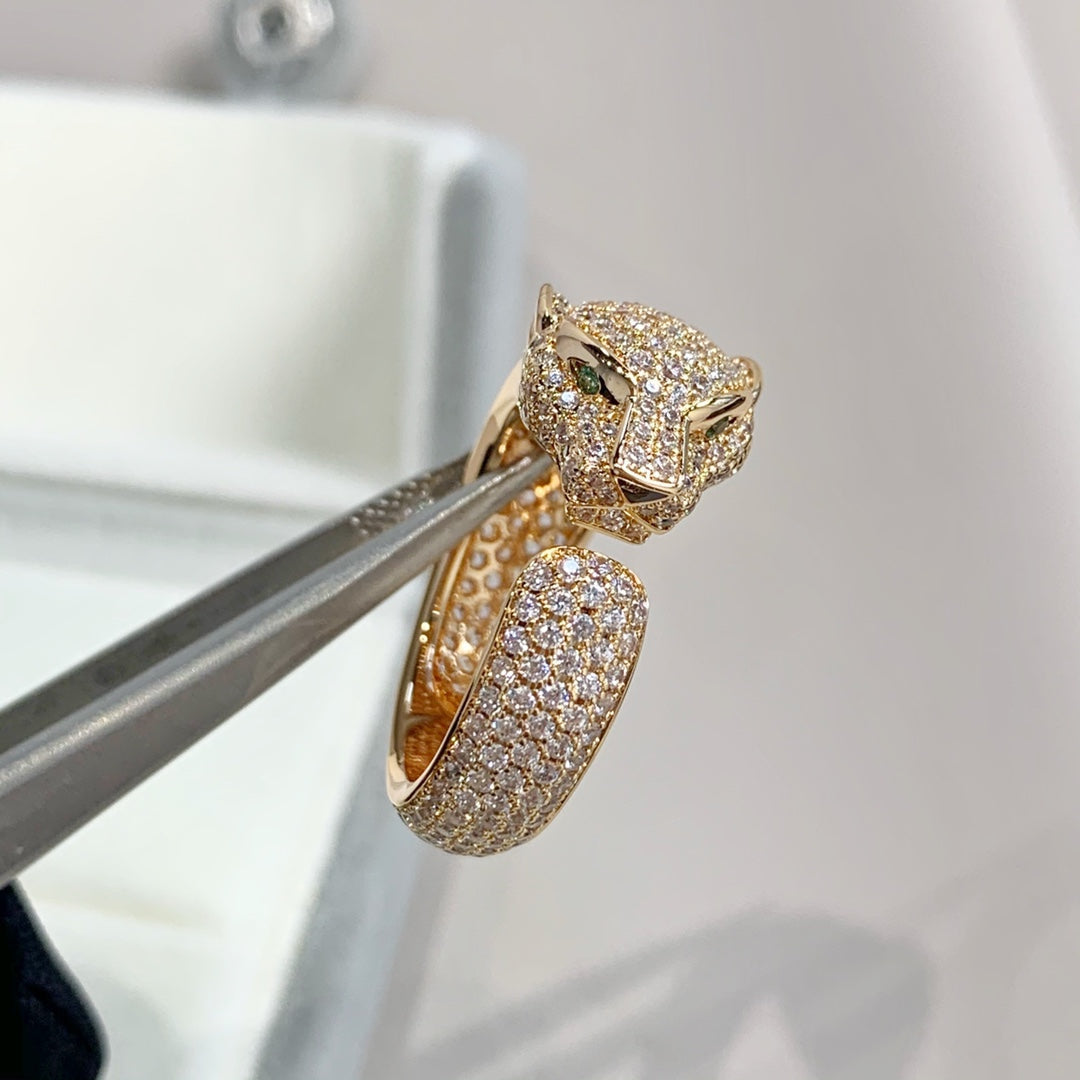 [RAFFINE]PANTHERE PINK GOLD DIAMOND RING