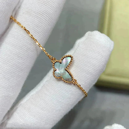 [RAFFINE]PULSERA DE MARIPOSA DE MOPA OSCURA