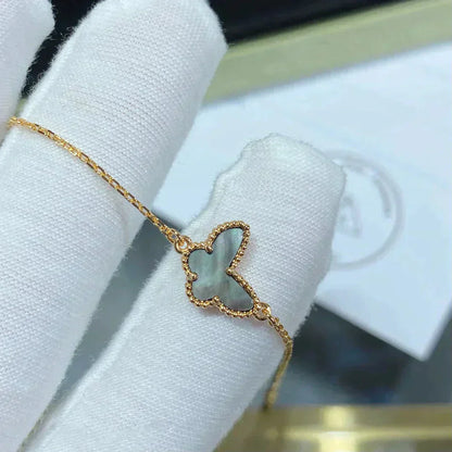 [RAFFINE]PULSERA DE MARIPOSA DE MOPA OSCURA