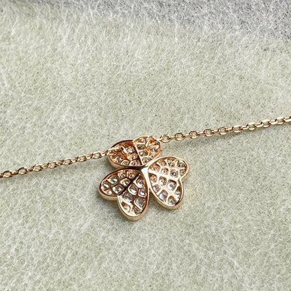 [RAFFINE]FLOWER DIAMOND NECKLACE