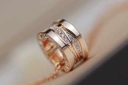 [RAFFINE]ZERO 1 COLLAR DE ORO ROSA CON DIAMANTES