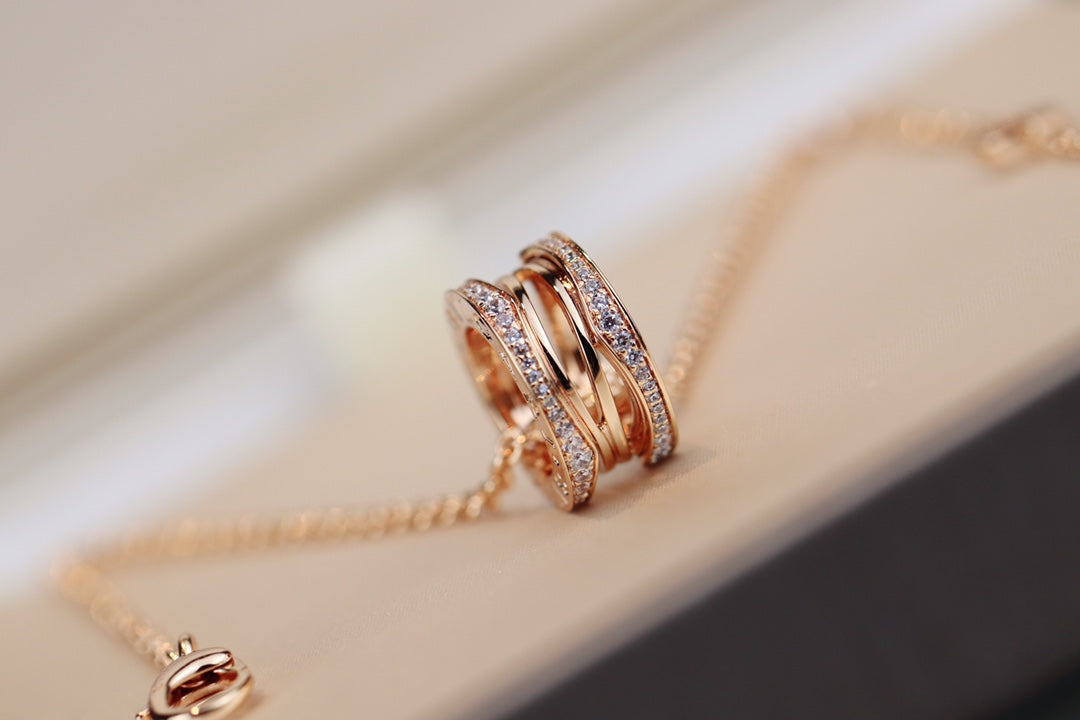 [RAFFINE]ZERO 1 COLLAR DE ORO ROSA