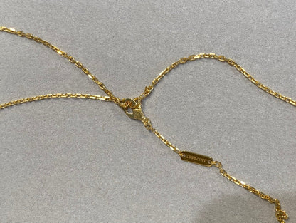 [RAFFINE]CLOVER 25MM NECKLACE GOLD CARNELIAN