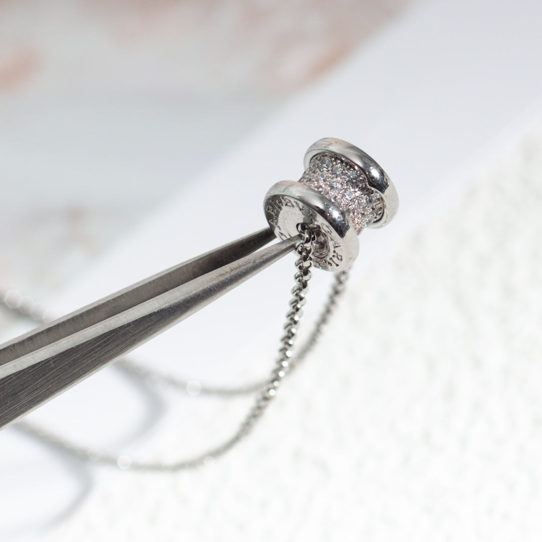 [RAFFINE]ZERO 1 COLLAR DE PLATA CON DIAMANTES