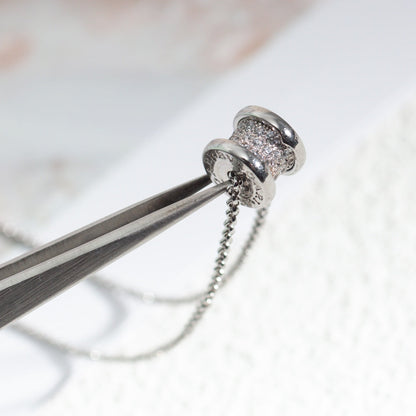 [RAFFINE]ZERO 1 COLLAR DE PLATA CON DIAMANTES