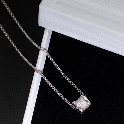 [RAFFINE]ZERO 1 COLLAR DE PLATA CON DIAMANTES