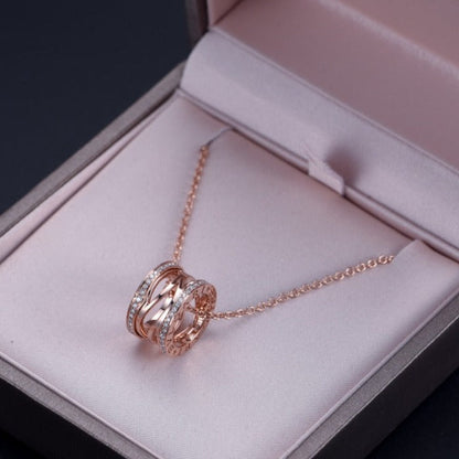 [Raffine]ZERO 1 ROSA GOLD DIAMANT OFFENE HALSKETTE
